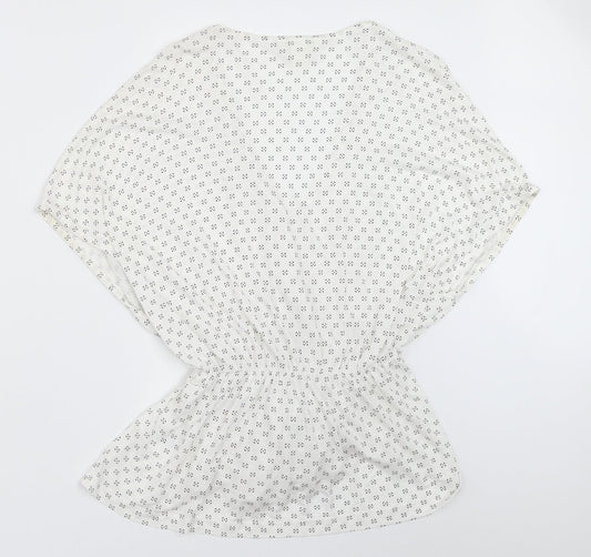 Womens UK Size S H&M White Basic Blouse