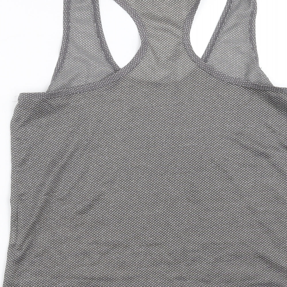 Primark Womens Grey Basic Tank Size 8 - dotted pattern