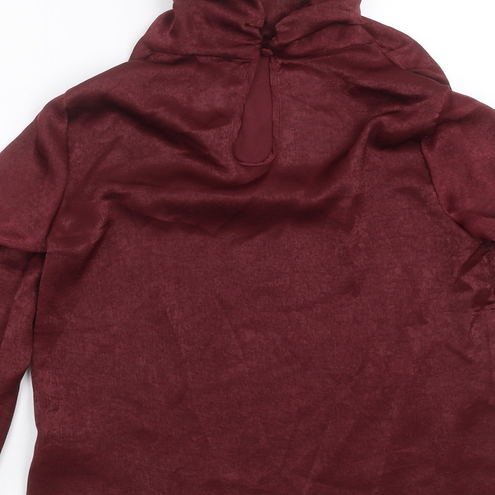 SheIn Womens Purple Basic Blouse Size XS