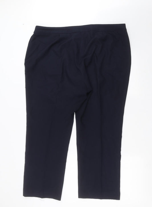 Bonmarché Womens Blue Trousers Size 20 L26 in