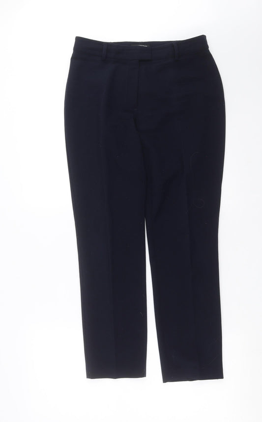 Womens UK Size 10 Debenhams Regular Fit Blue Trousers