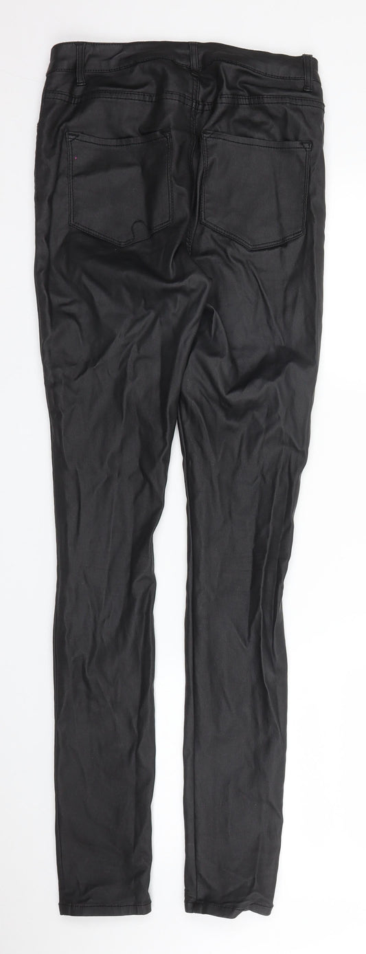 Womens UK Size 26 in Pieces Regular Fit Carrot Black Trousers