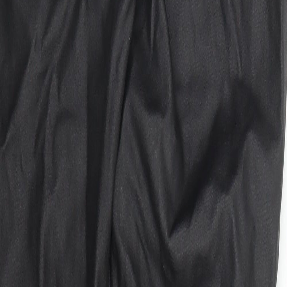 Womens UK Size 26 in Pieces Regular Fit Carrot Black Trousers