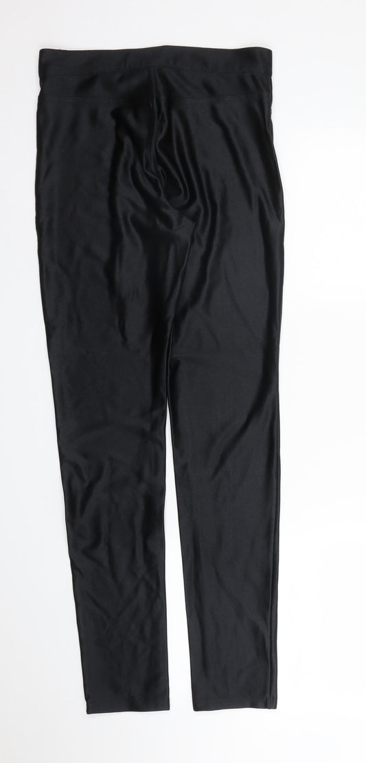 Womens UK Size S H&M Regular Fit Carrot Black Trousers