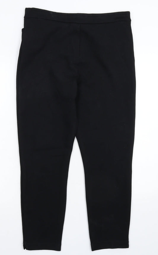 Soon Womens Black Trousers Size 8 L25 in