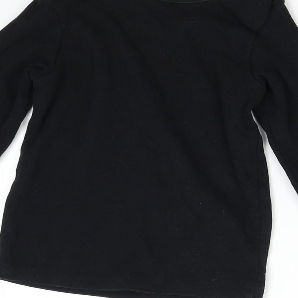 George Baby Black Basic T-Shirt Size 18-24 Months - Too Cute