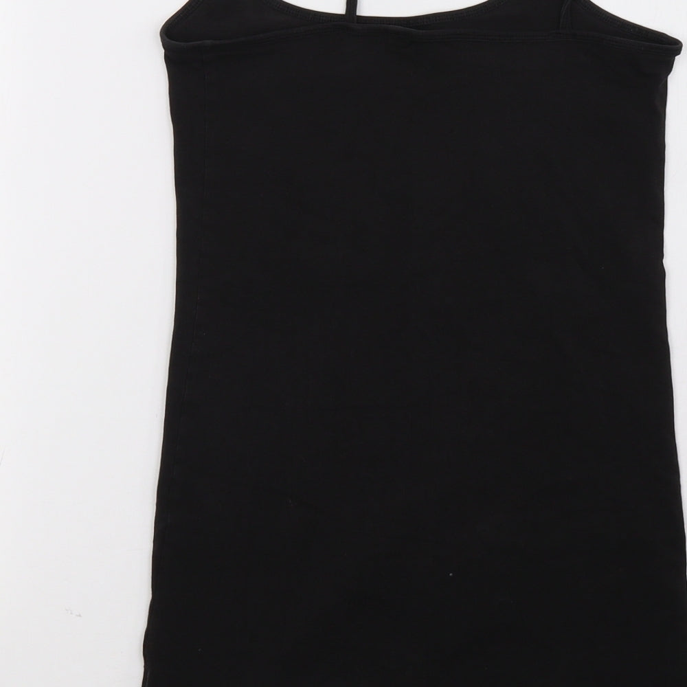 Womens UK Size 10 NEXT Black Basic Tank