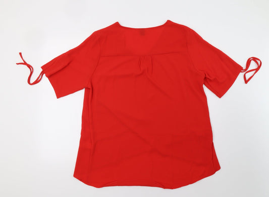 SheIn Womens Red Basic Blouse Size XL