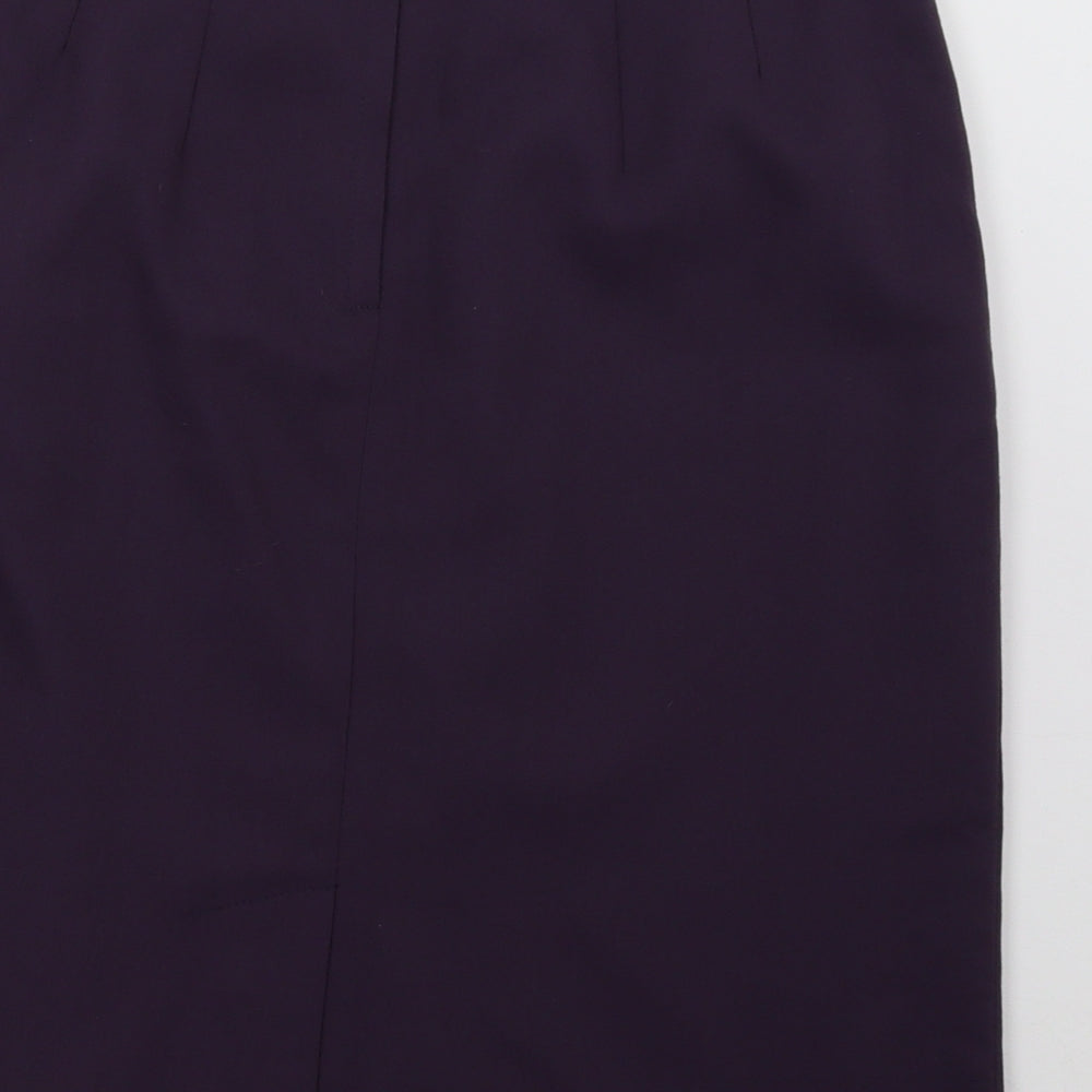 Klass Womens Purple A-Line Skirt Size 14