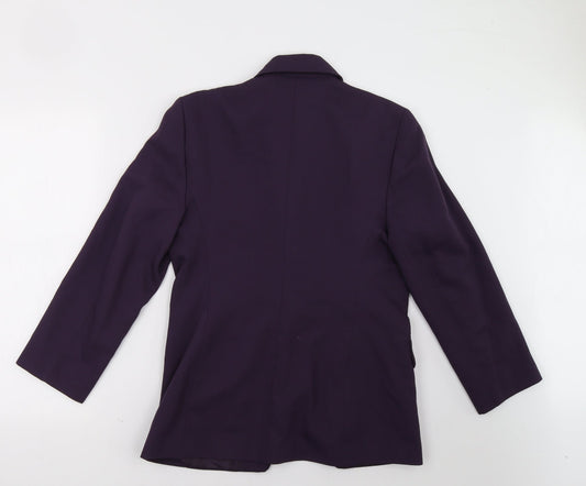 Klass Womens Purple Jacket Size 12