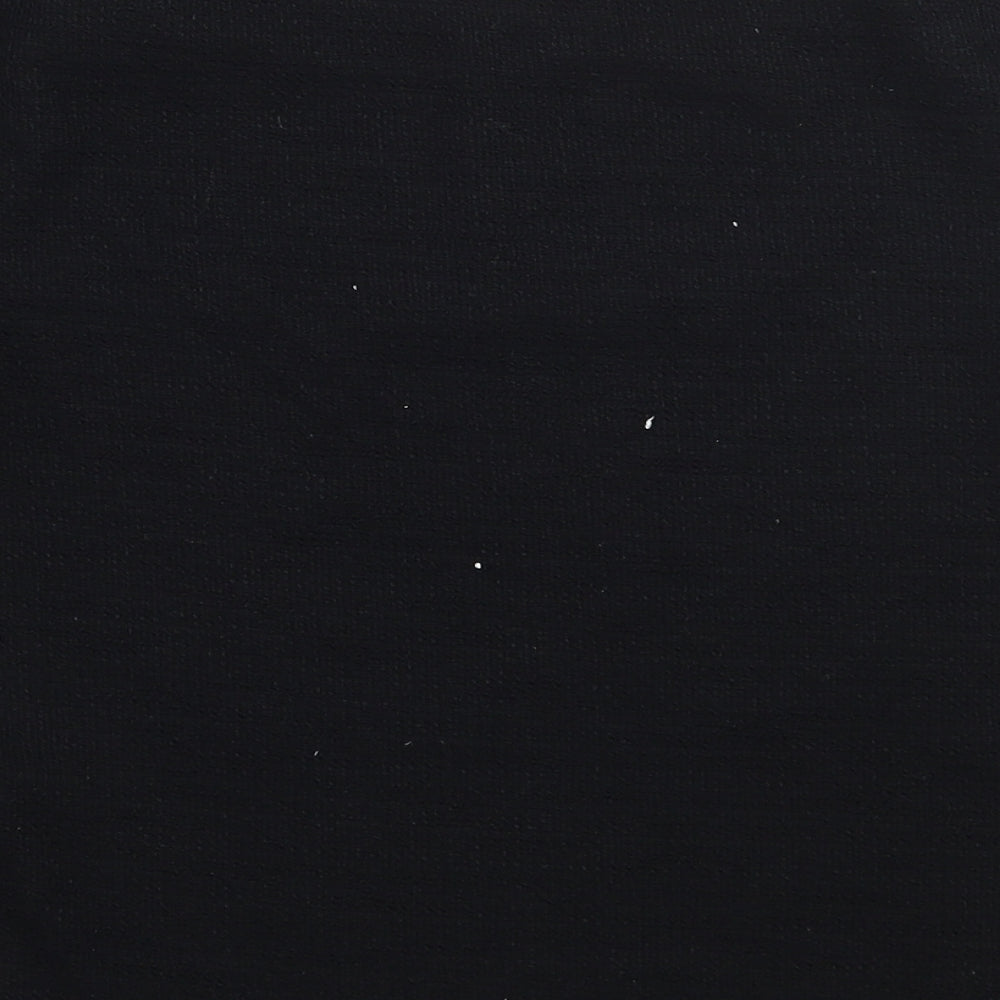 Womens UK Size S Zara Black Basic T-Shirt