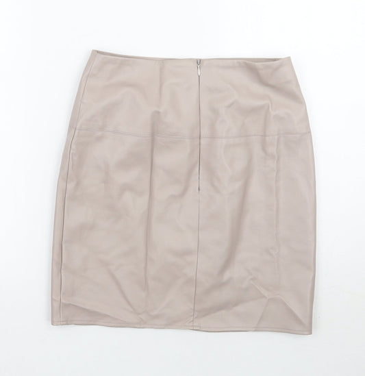 Missguided Womens Grey A-Line Skirt Size 10