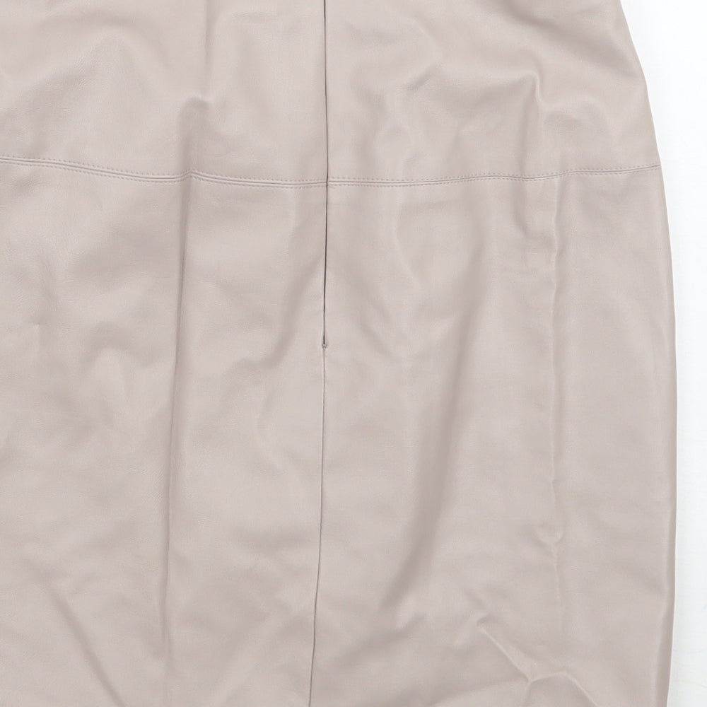 Missguided Womens Grey A-Line Skirt Size 10