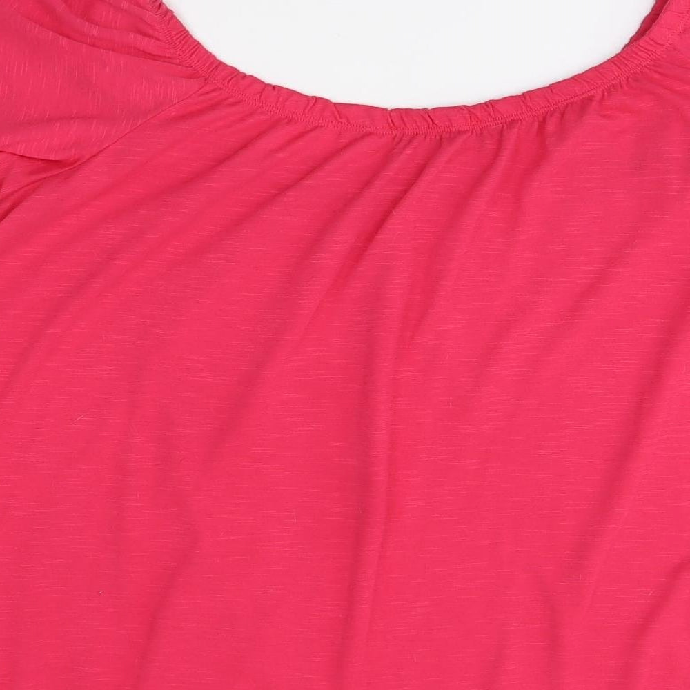 George Womens Pink Basic Blouse Size 16