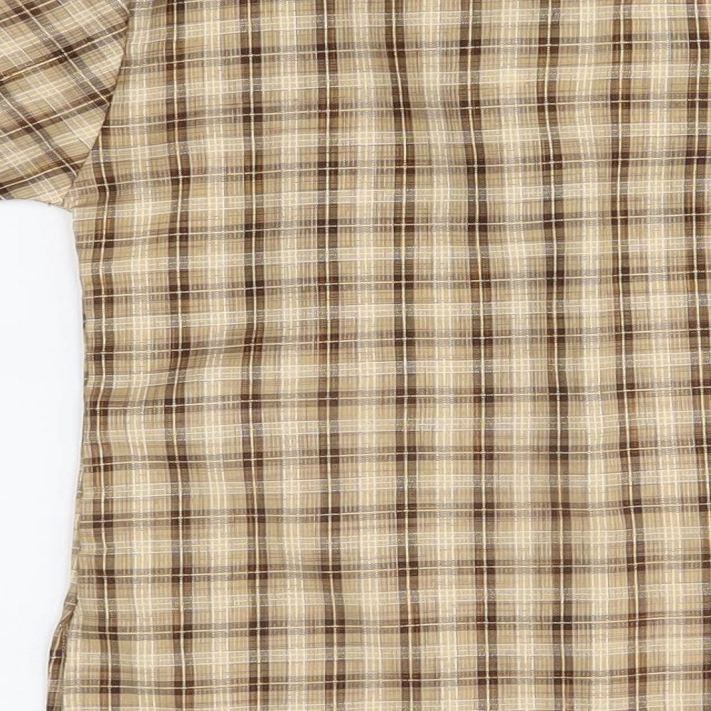 BTC Boys Beige Plaid T-Shirt Size 2 Years