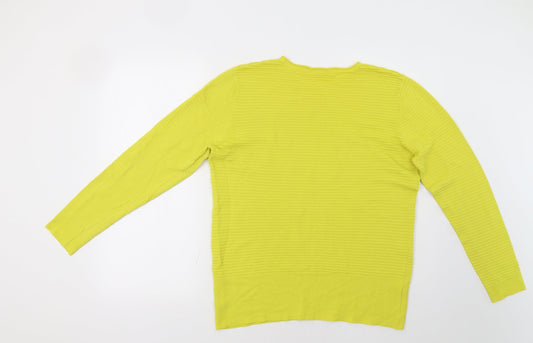 Vida Vi Womens Yellow Pullover Jumper Size L