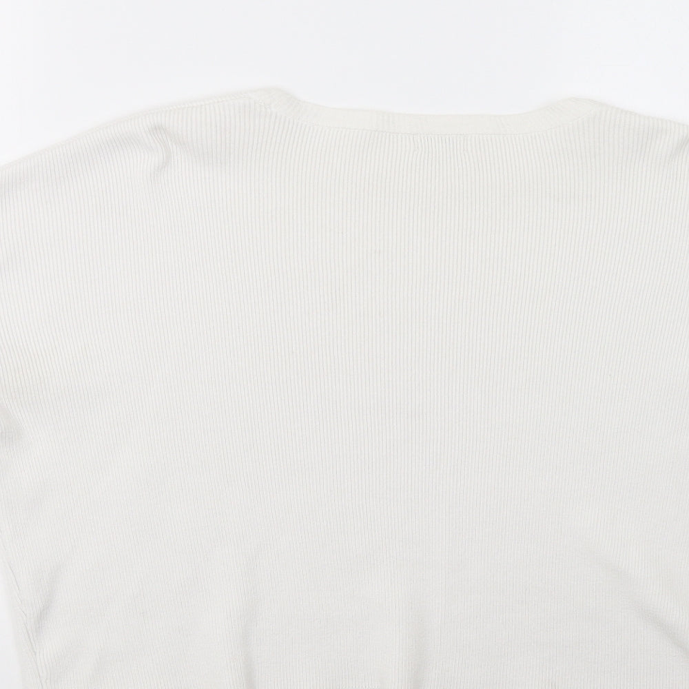 Womens UK Size 10 River Island White Pullover Jumper