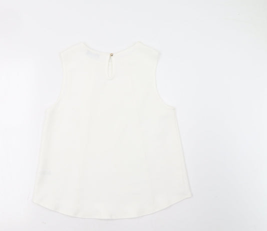 Papaya Womens White Basic Tank Size 12