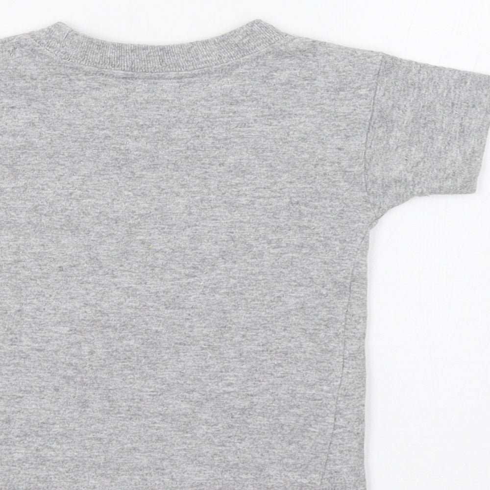 Space Needle Baby Grey Basic T-Shirt Size 12 Months - Rocket