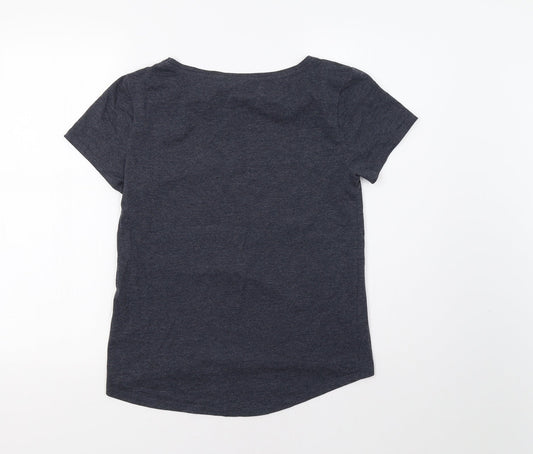 NEXT Womens Grey Basic T-Shirt Size XS - Pocket