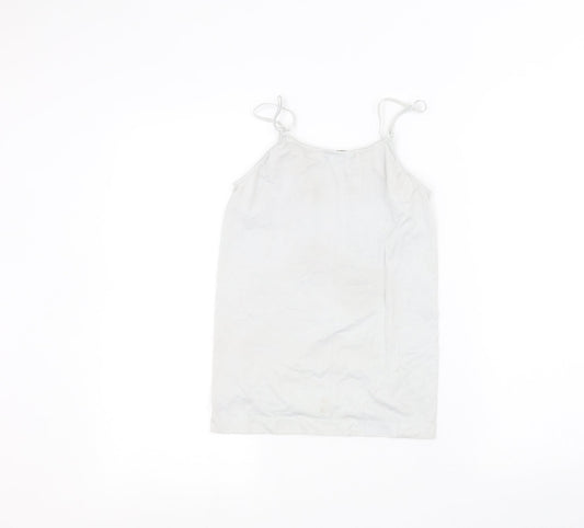 Womens UK Size S Atmosphere Grey Basic T-Shirt