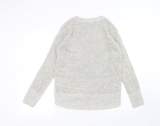 Womens UK Size S New Look White Pullover Jumper