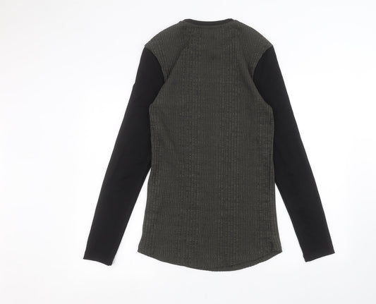 River Island Mens Green Pullover Jumper Size S