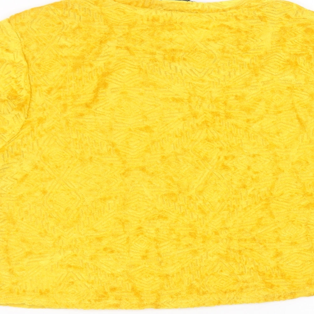Atmosphere Womens Yellow Basic T-Shirt Size 14