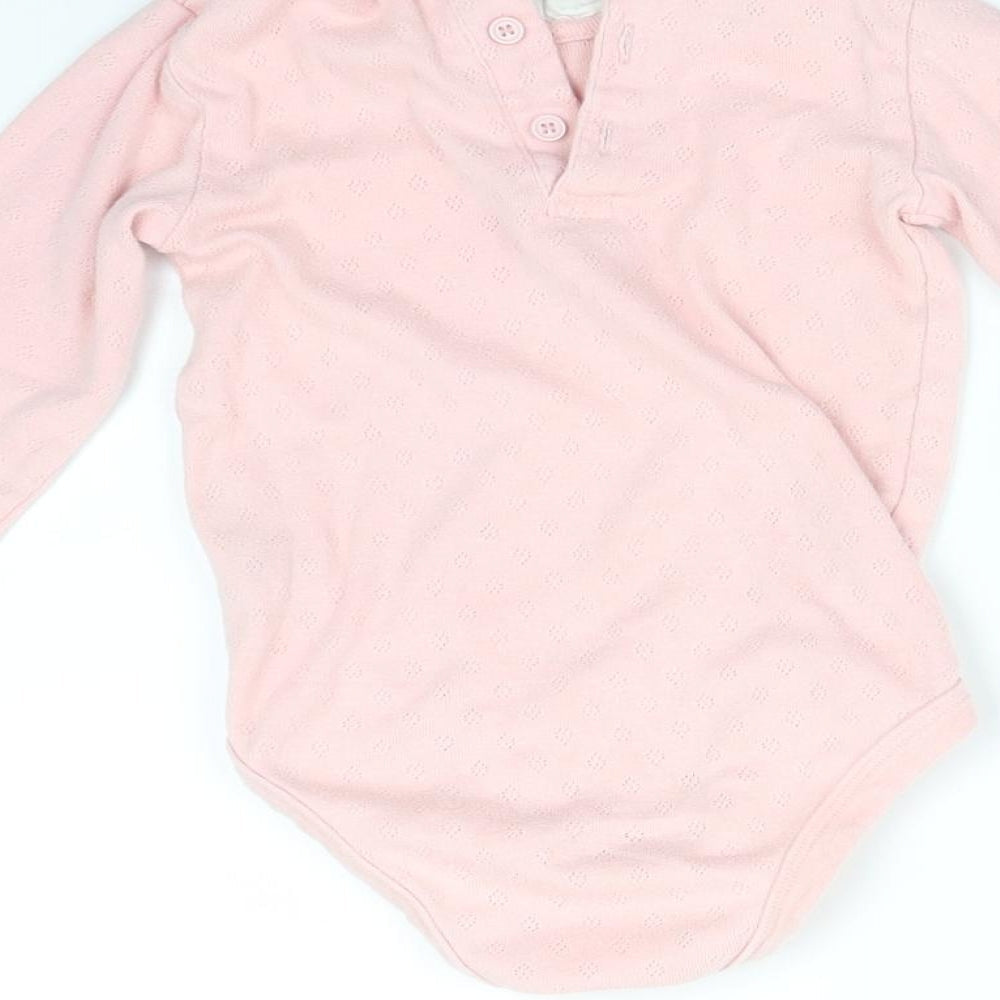 TU Girls Pink Argyle/Diamond Babygrow One-Piece Size 18-24 Months