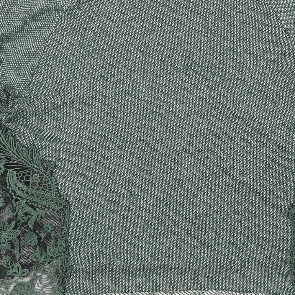 Womens UK Size S Pins & Needles Green Pullover Jumper