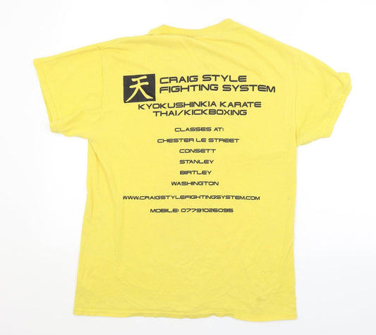 Preworn Mens Yellow T-Shirt Size M