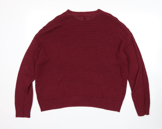 Womens UK Size M H&M Purple Pullover Jumper