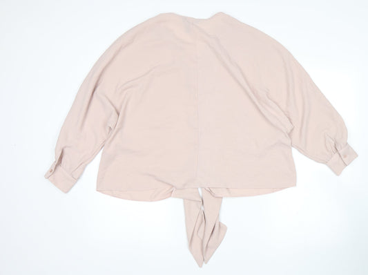 New Look Womens Pink Basic Blouse Size 8