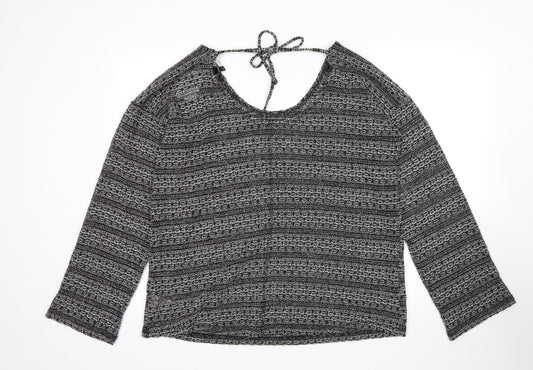 NEXT Womens Multicoloured Striped Pullover Jumper Size 18