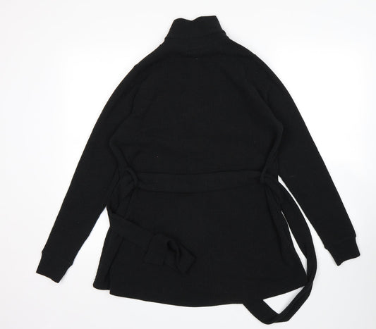 Womens UK Size 12 In the Style Black Cardigan Jumper