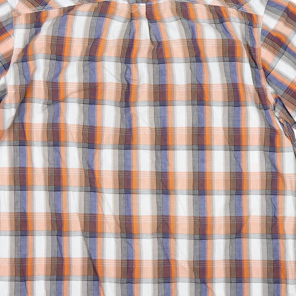 Mens UK Size XL Dakota Grizzly Multicoloured Button-Up Short Sleeve Casual Shir