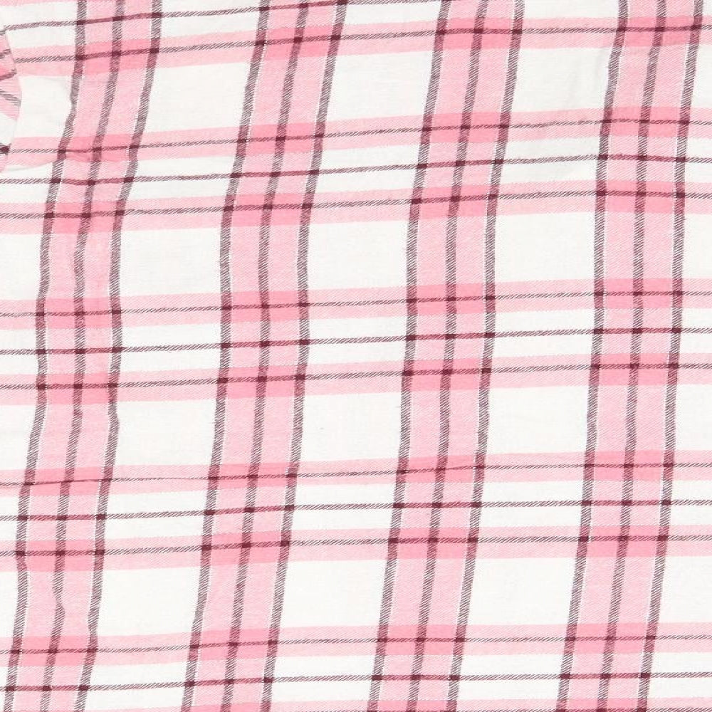 Preworn Womens Pink Plaid Top Pyjama Top Size 10