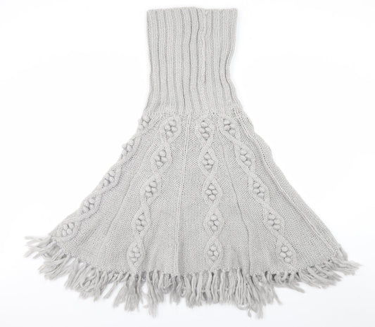 Matalan Womens Grey Overcoat Poncho Size L