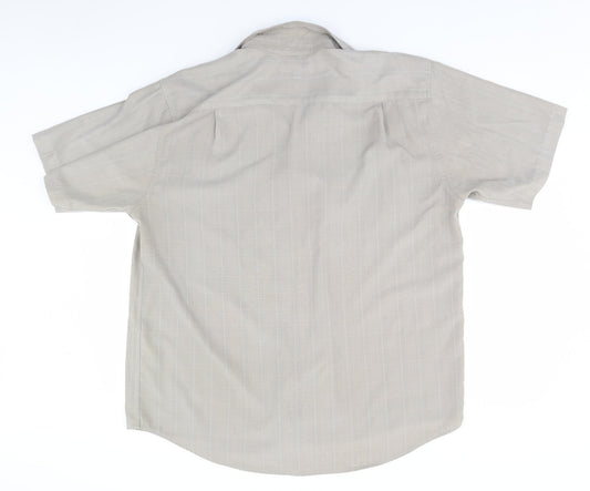 EWM Mens Green Plaid Button-Up Size XL