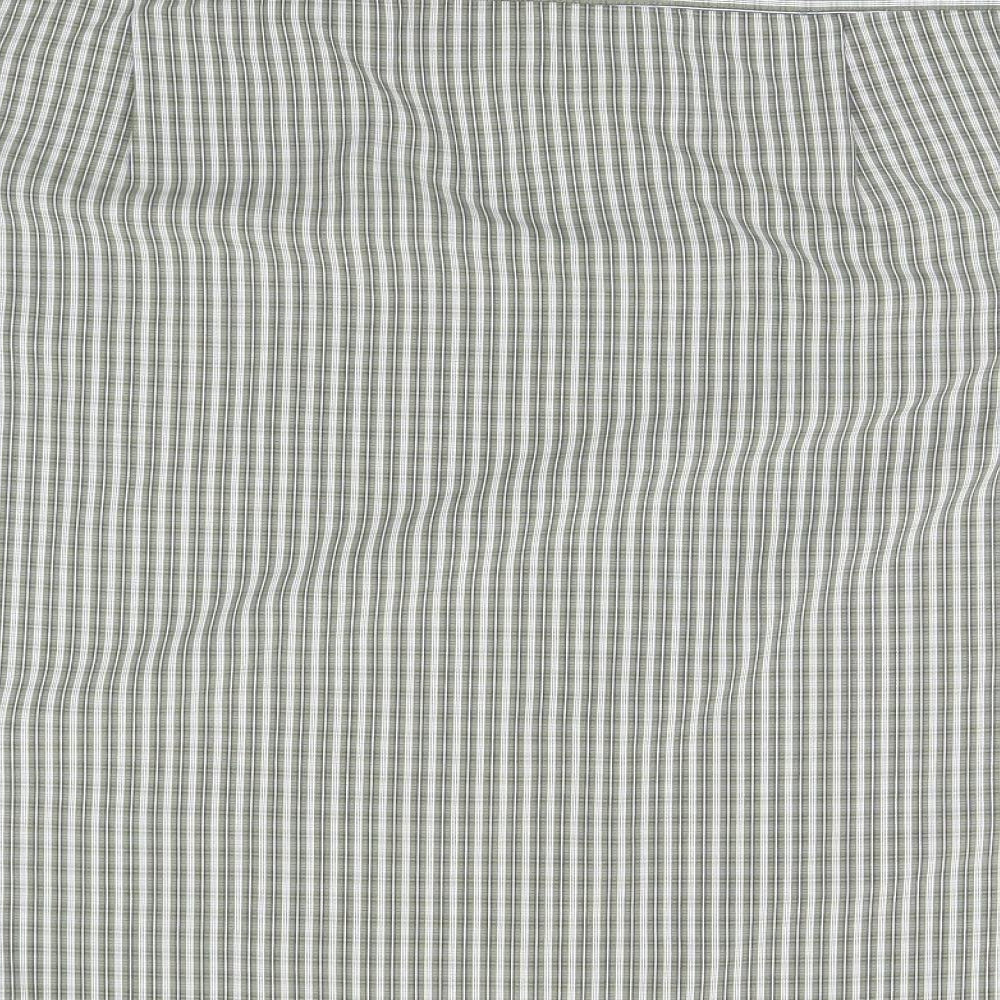 Pringle Womens Orange Plaid Basic Button-Up Size L