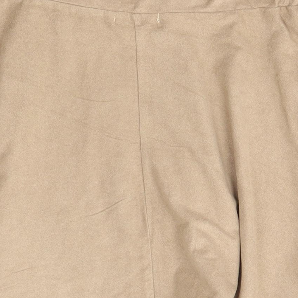 Boohoo Womens Brown A-Line Skirt Size 10