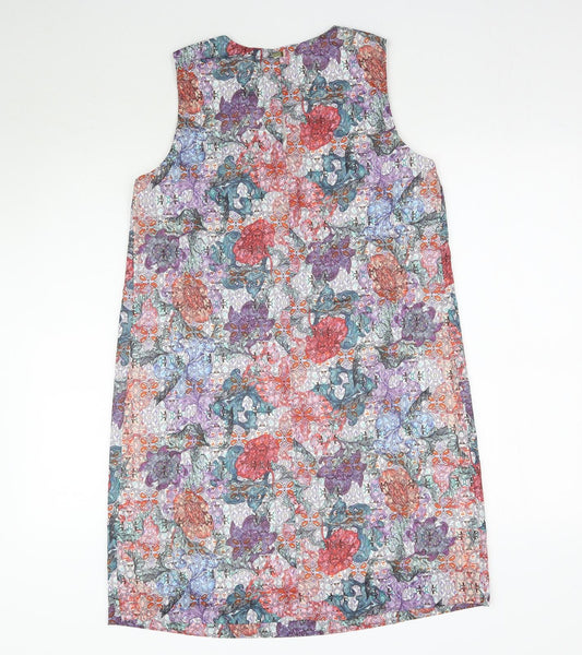 H&M Womens Multicoloured Geometric Tank Dress Size 10