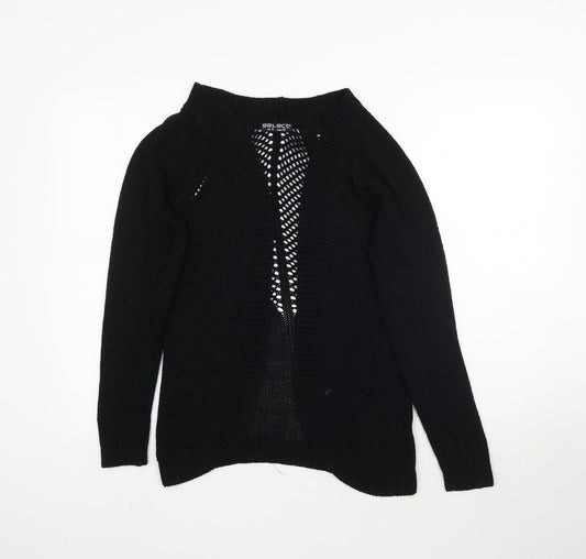 Womens UK Size 8 Select Black Cardigan Jumper
