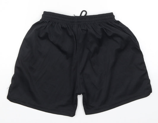 Falcon Mens Black Sweat Shorts Size 24