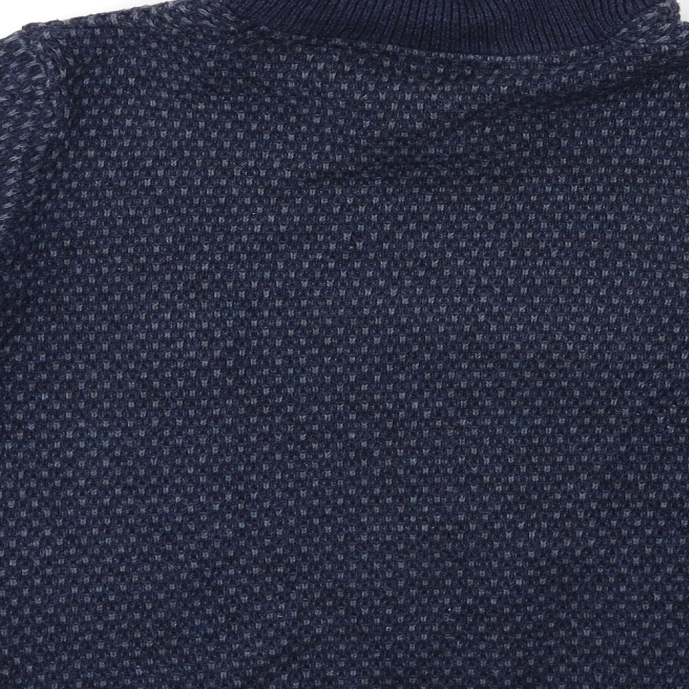 Marks and Spencer Mens Blue Knit Pullover Jumper Size M