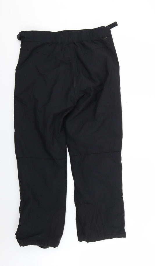 Marks and Spencer Mens Black Rain Trousers Trousers Size XL L26 in