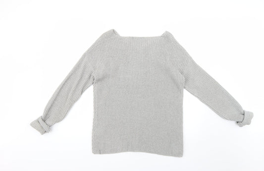 Avenue Womens Grey Pullover Jumper Size 8