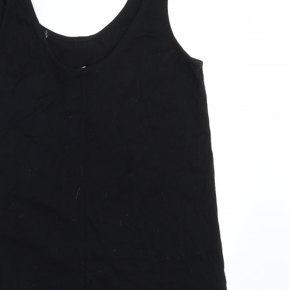 George Womens Black Basic Tank Size 8