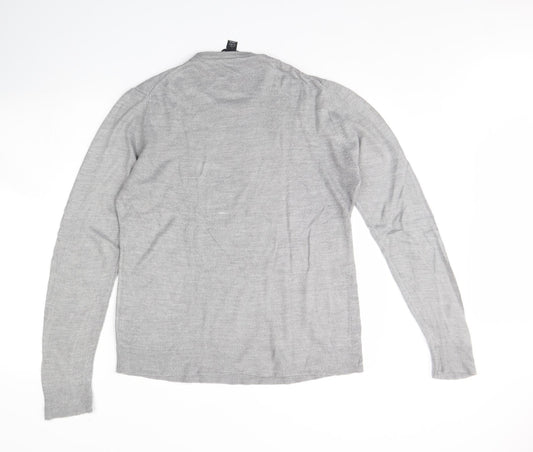 Cedar Wood State Mens Grey Pullover Jumper Size L