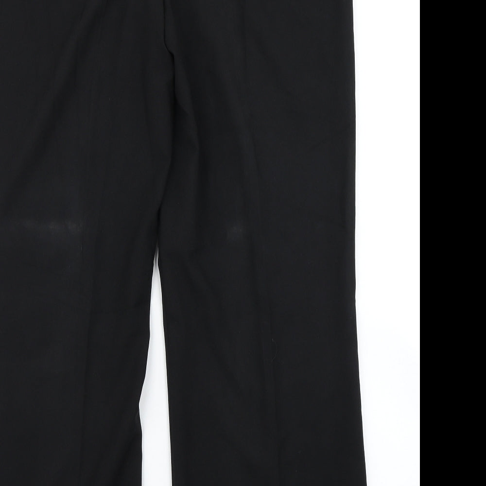Womens UK Size 16 M&Co Regular Fit Dress Pants Black Trousers